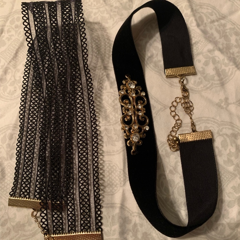 2 piece choker necklaces